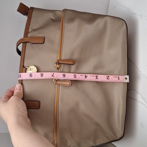 Michael Kors Kempton Tan Nylon Tote - Picture 9 of 12